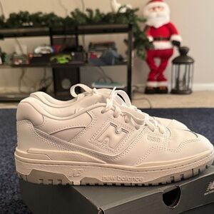 New Balance 550 All-White Sneakers